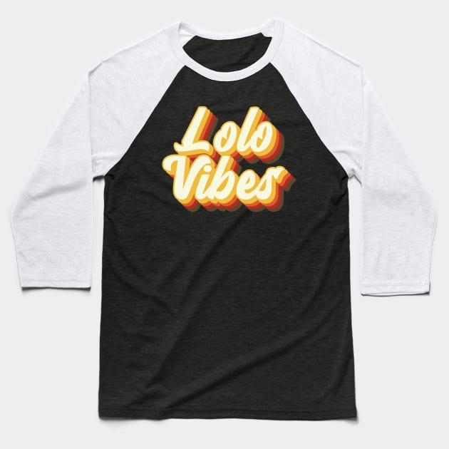 Lolo Vibes 1 Baseball T-Shirt by Salt + Cotton